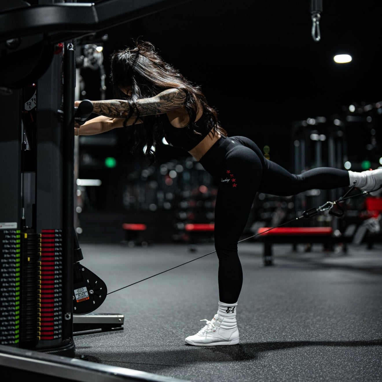 Black/Stars "Essential" Seamless Shape Leggings