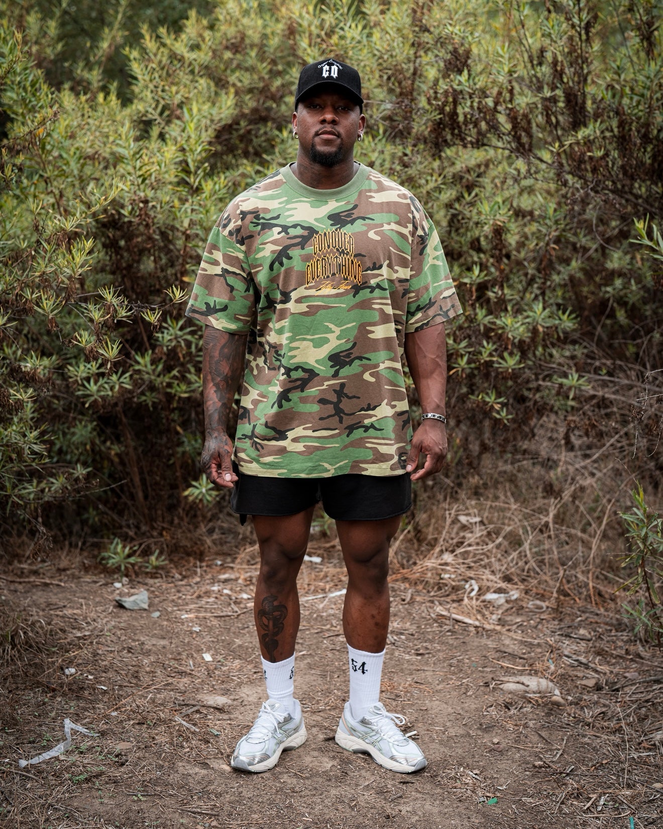 Army Camo Oversized "On The Hunt" Tee