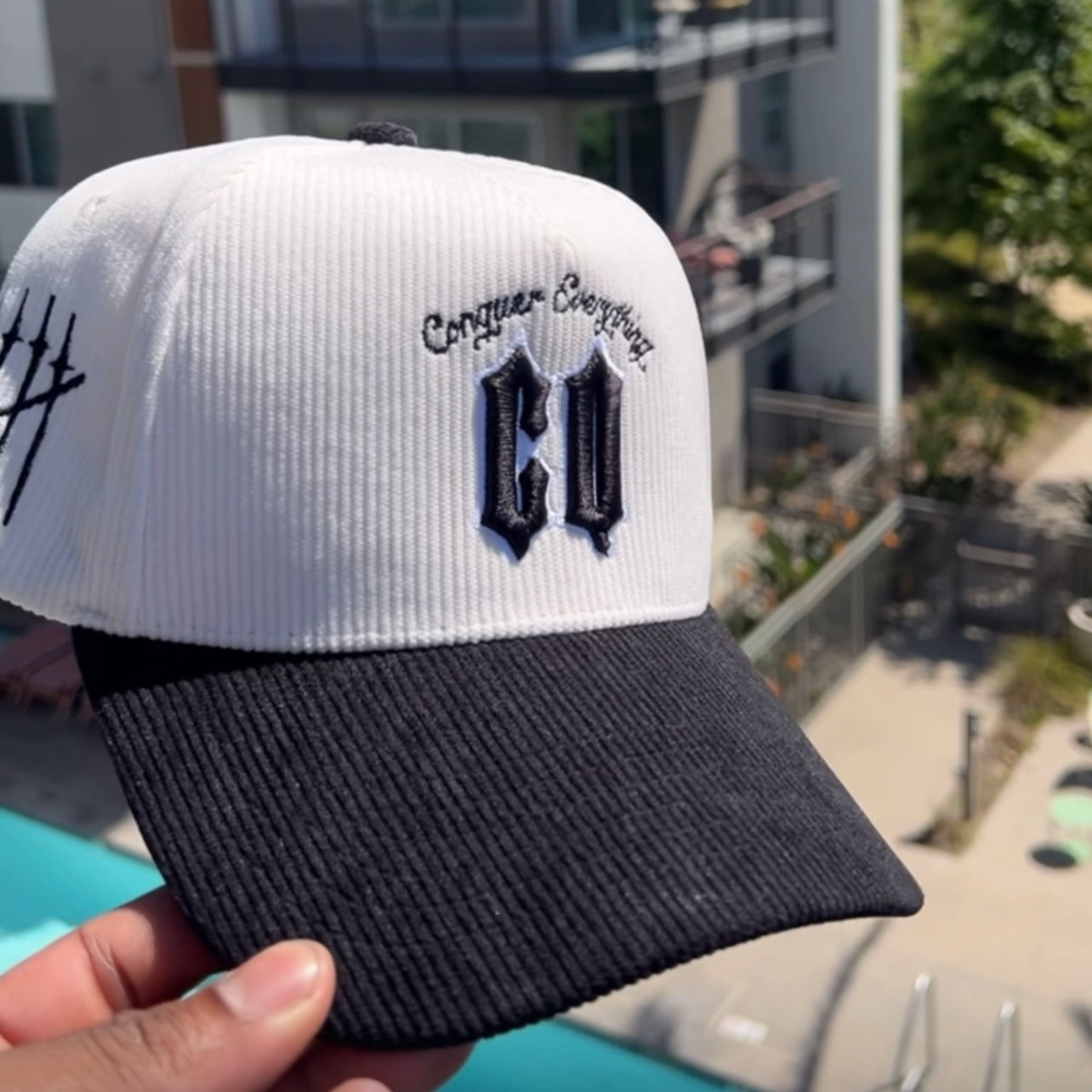 “BIG CQ” Hat - Cream/Black