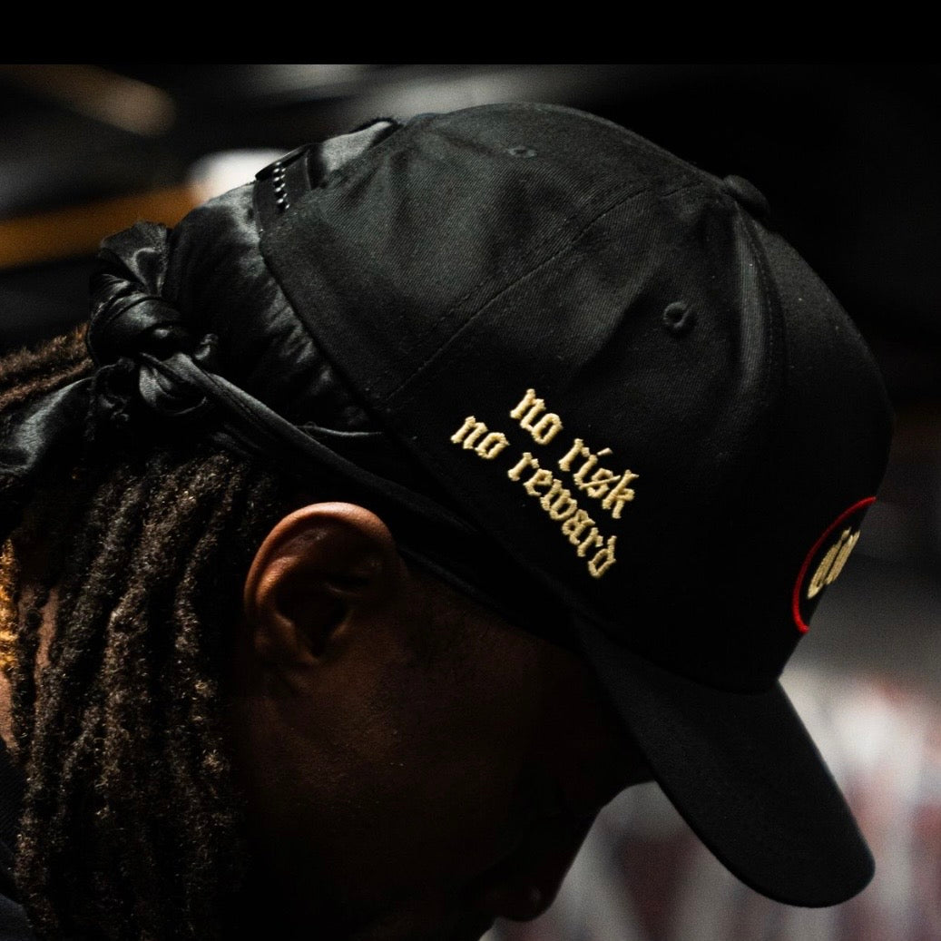 Black/Red/Gold "CONQUER" Hat