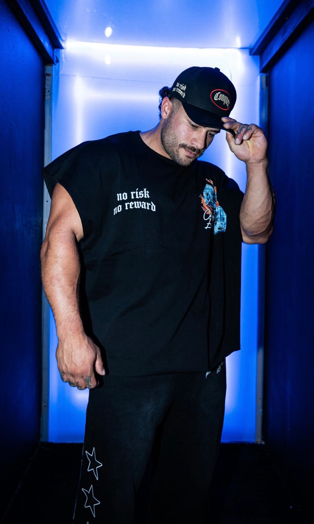 "FLAMING DICE" Tee (OVERSIZED)