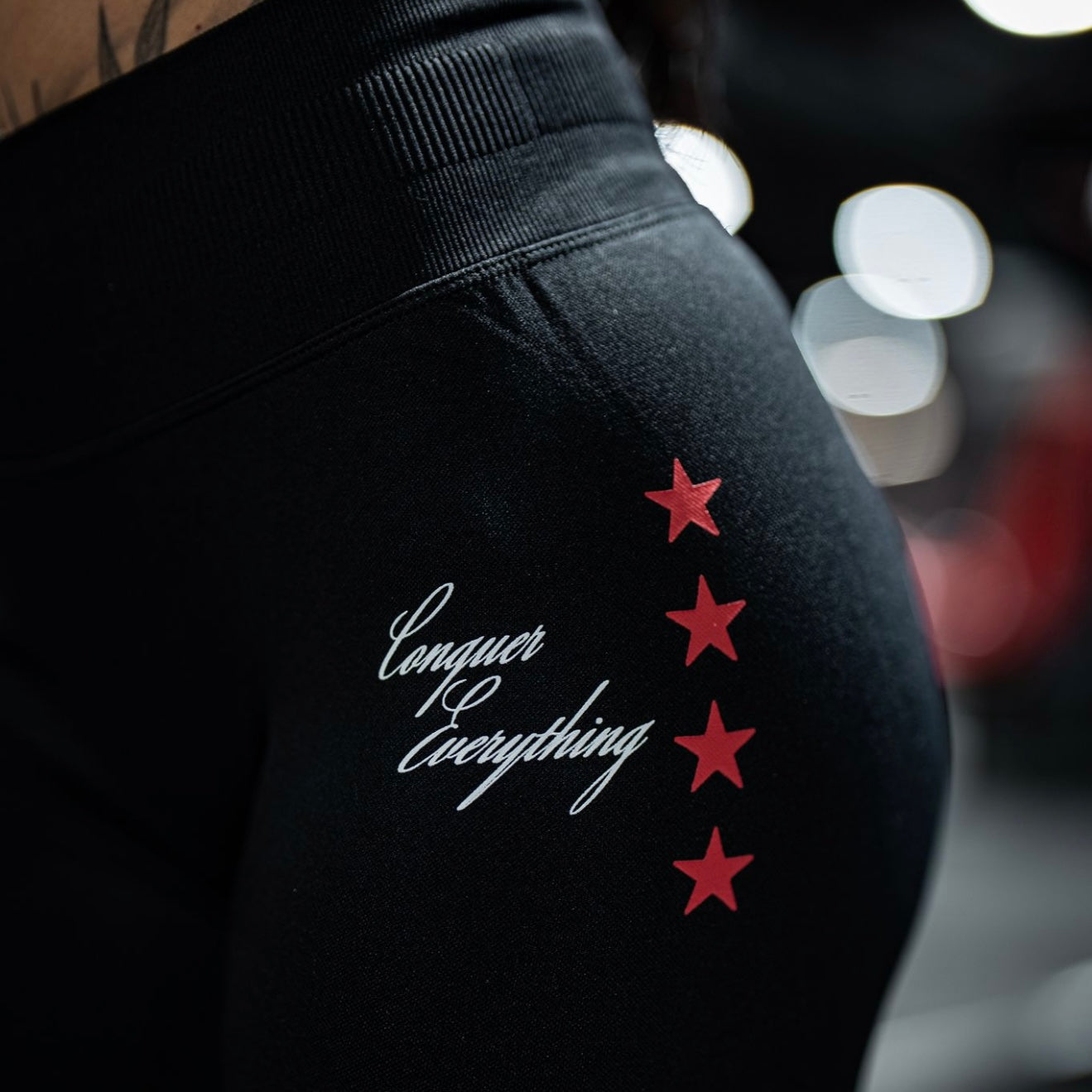 Black/Stars "Essential" Seamless Shape Leggings