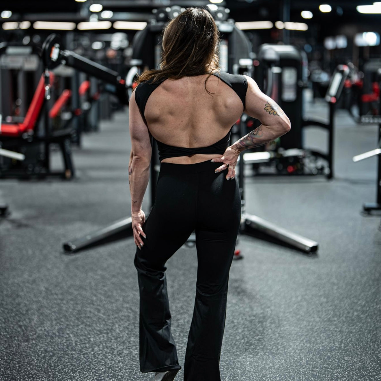 "She Conquers" Open Back Top