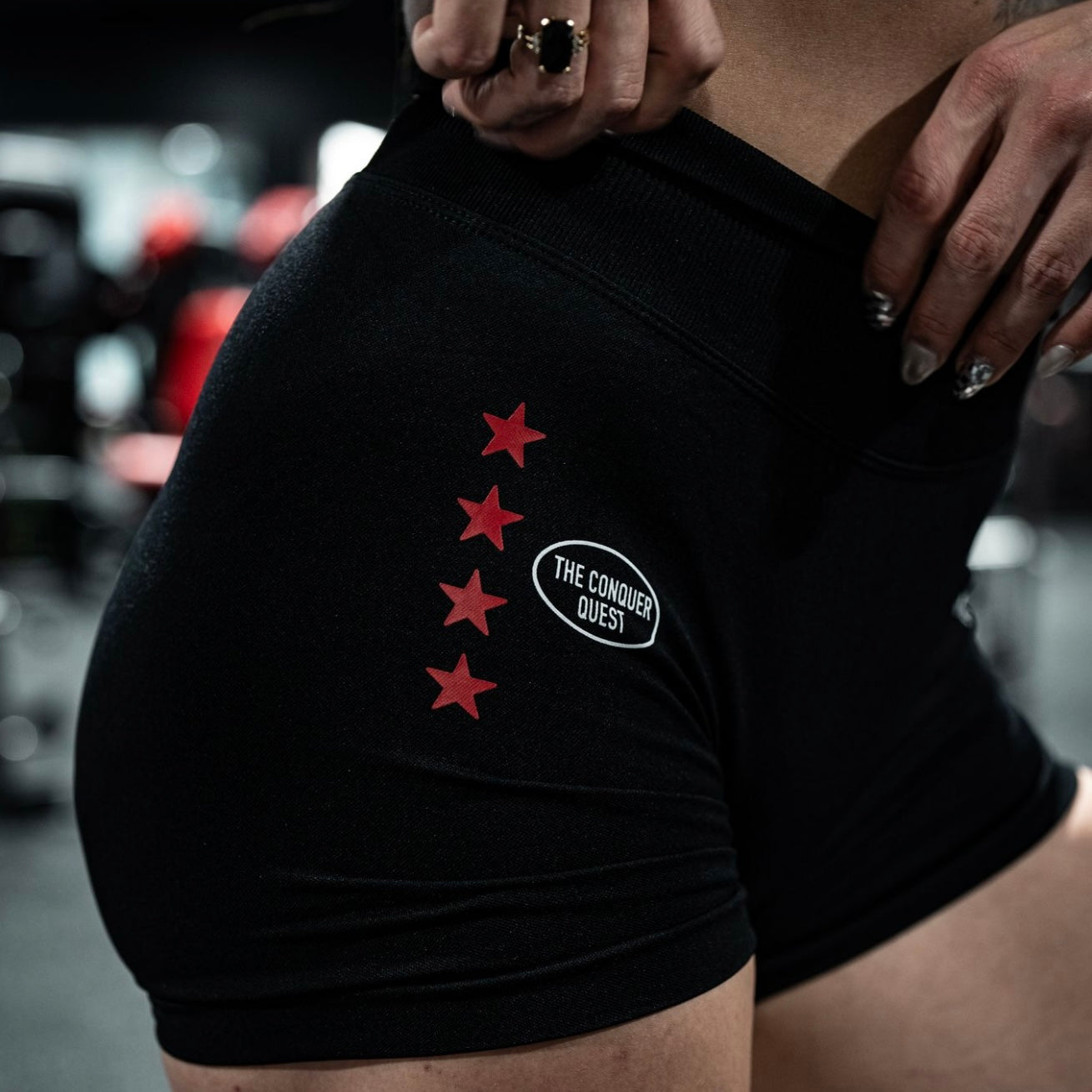 Black/Stars Seamless Shape Shorts