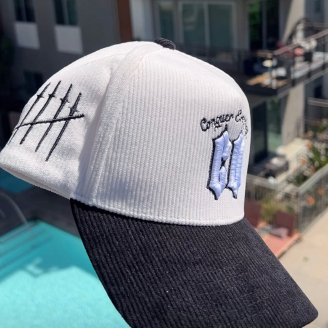 “BIG CQ” Hat - Cream/Black