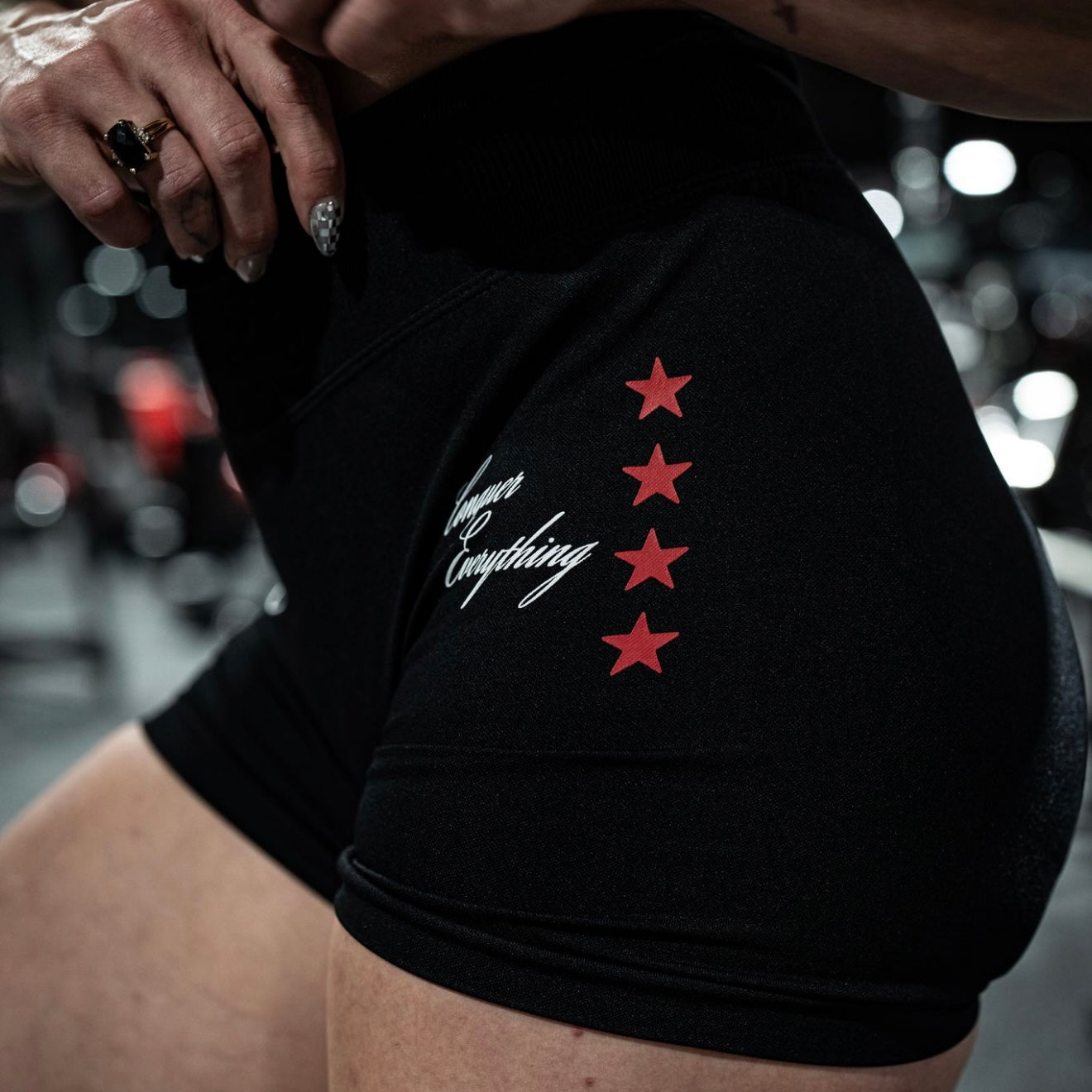 Black/Stars Seamless Shape Shorts