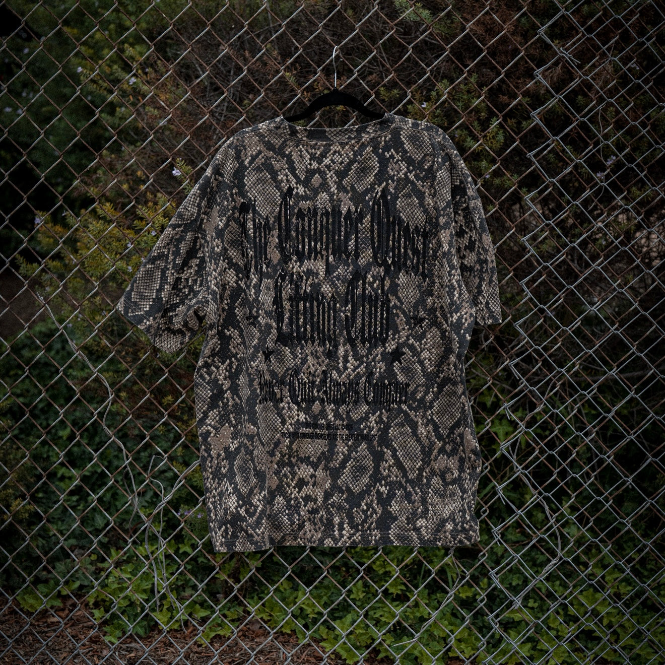 Snakeskin Oversized "On The Hunt" Tee