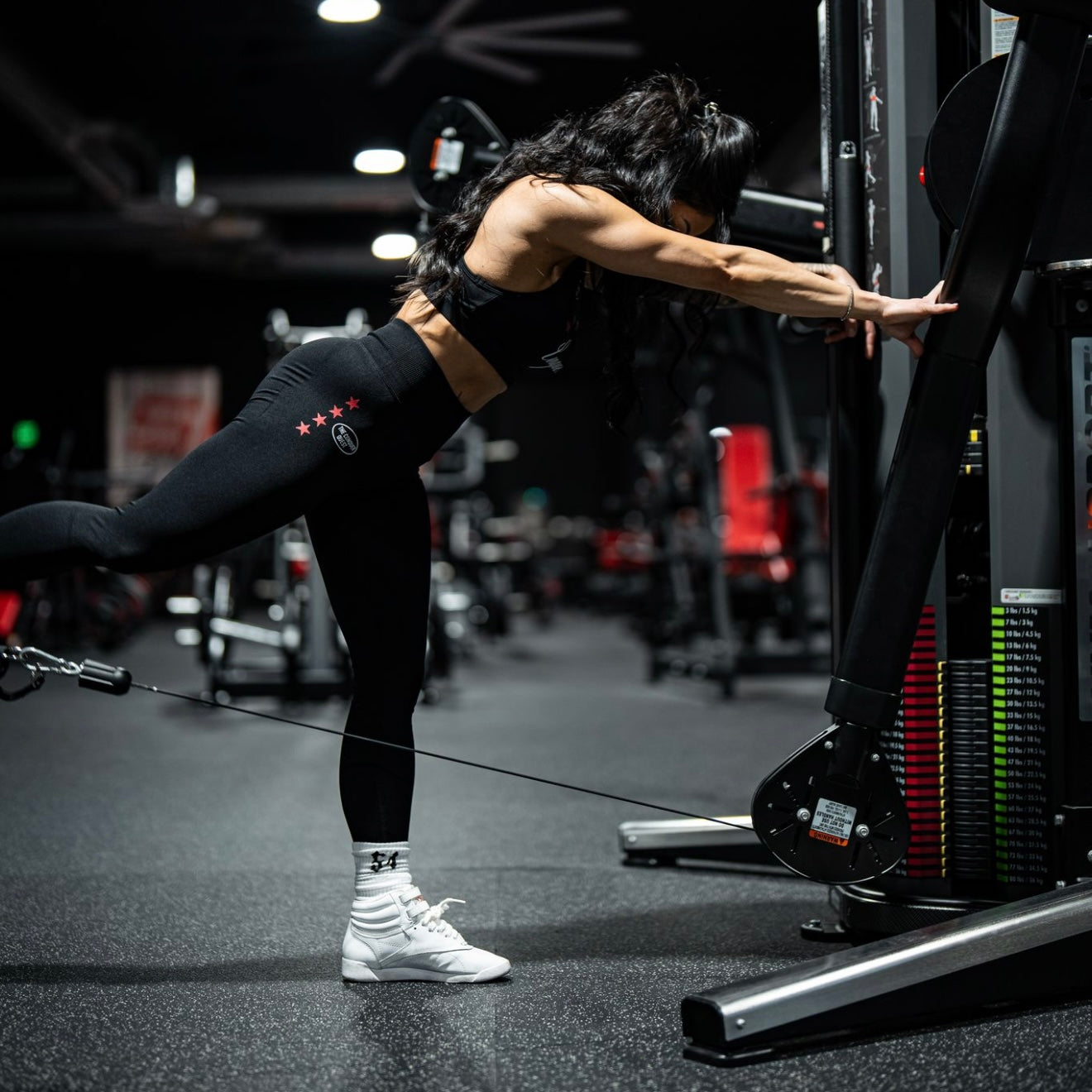 Black/Stars "Essential" Seamless Shape Leggings