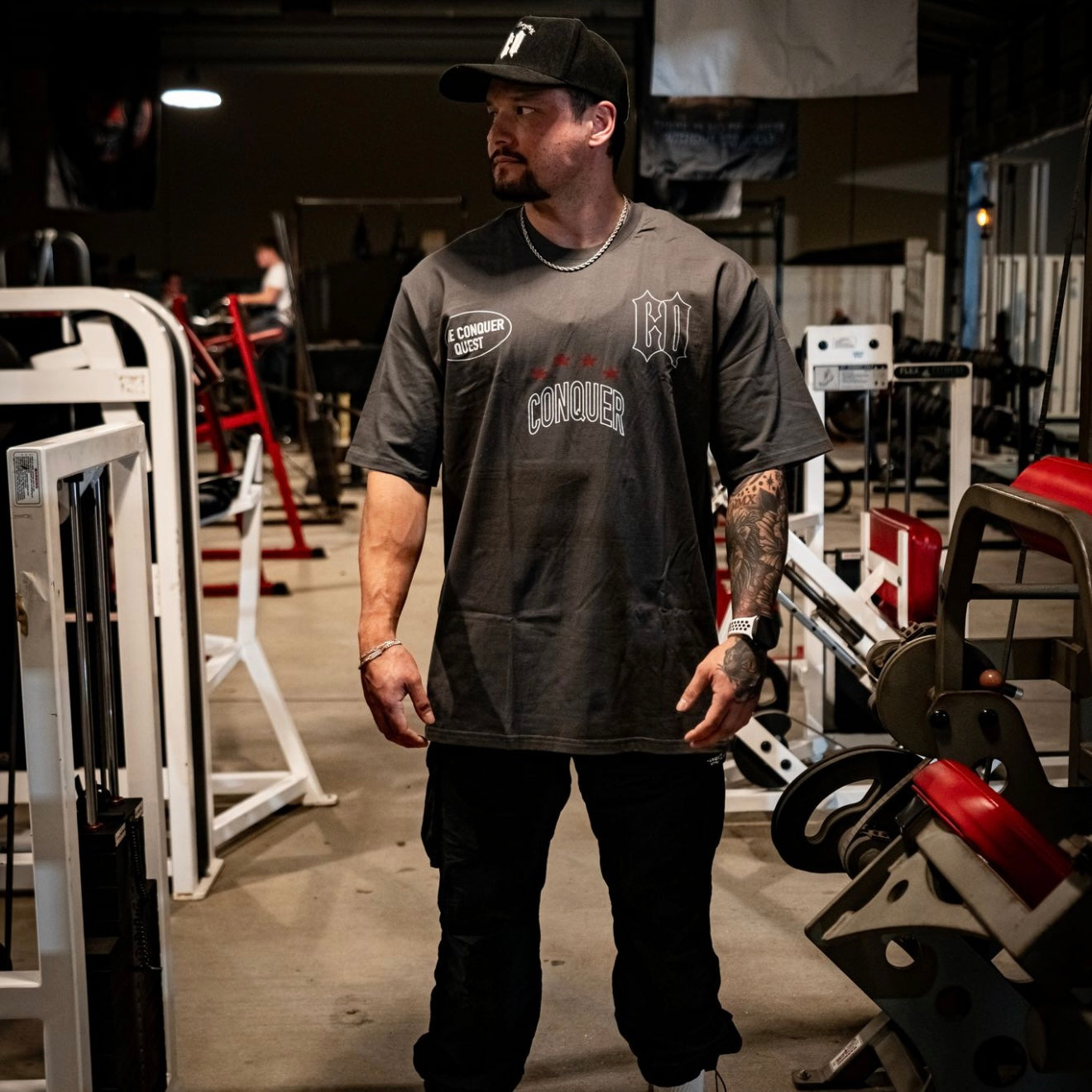 Oversized "Moth Tee" Grey