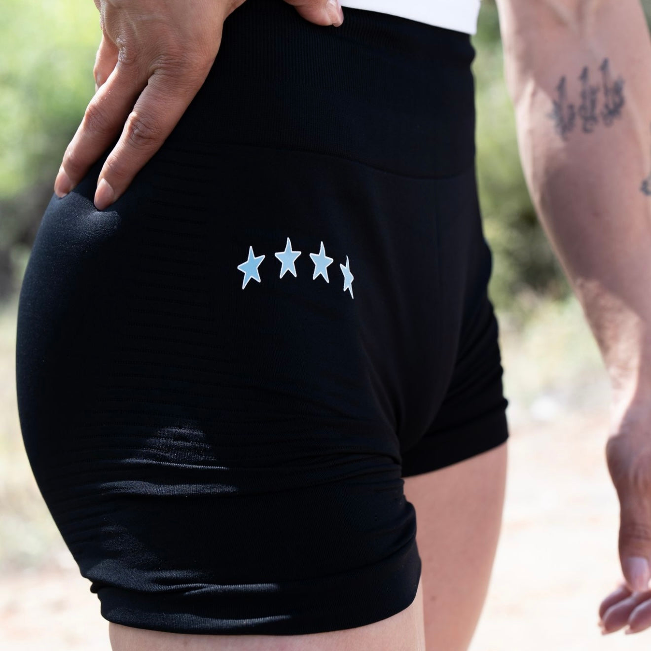 Black “Stars” Shorts