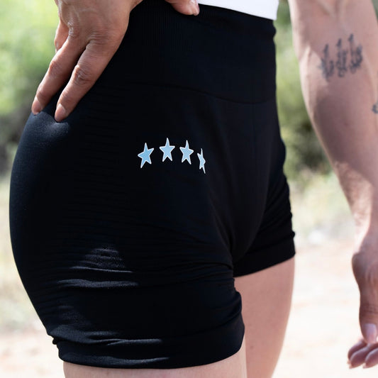 Black “Stars” Shorts