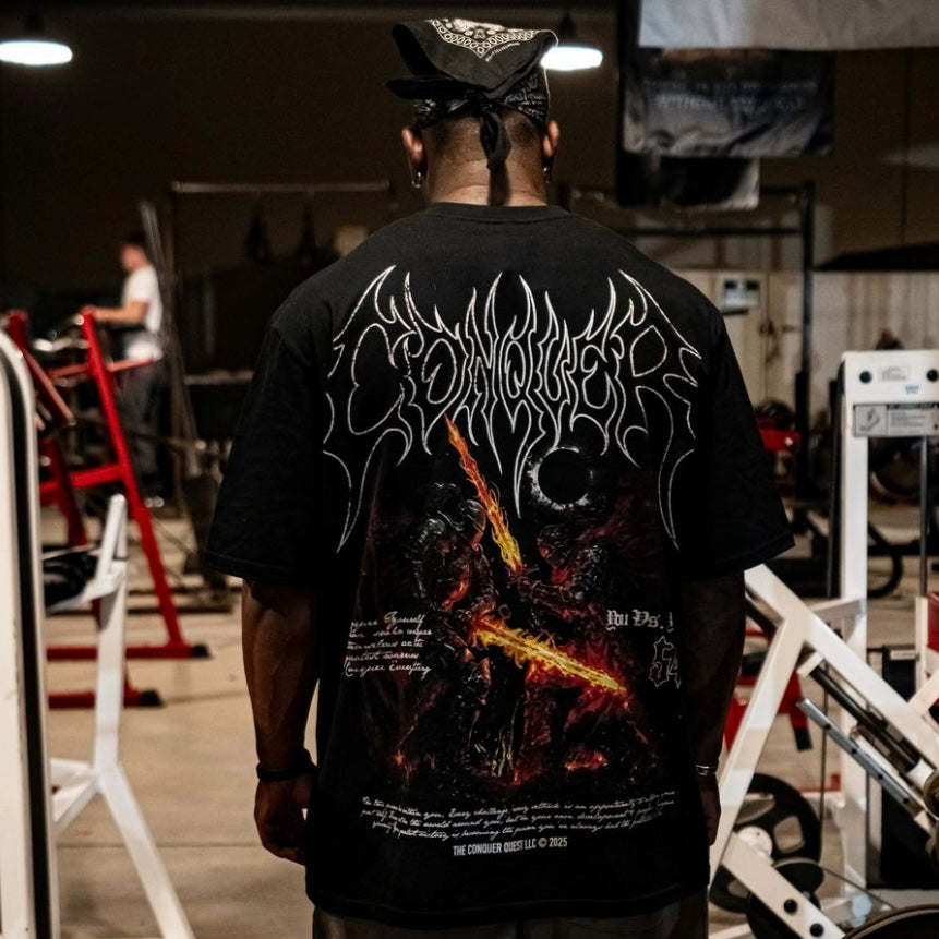 Oversized "Warriors Tee" Black