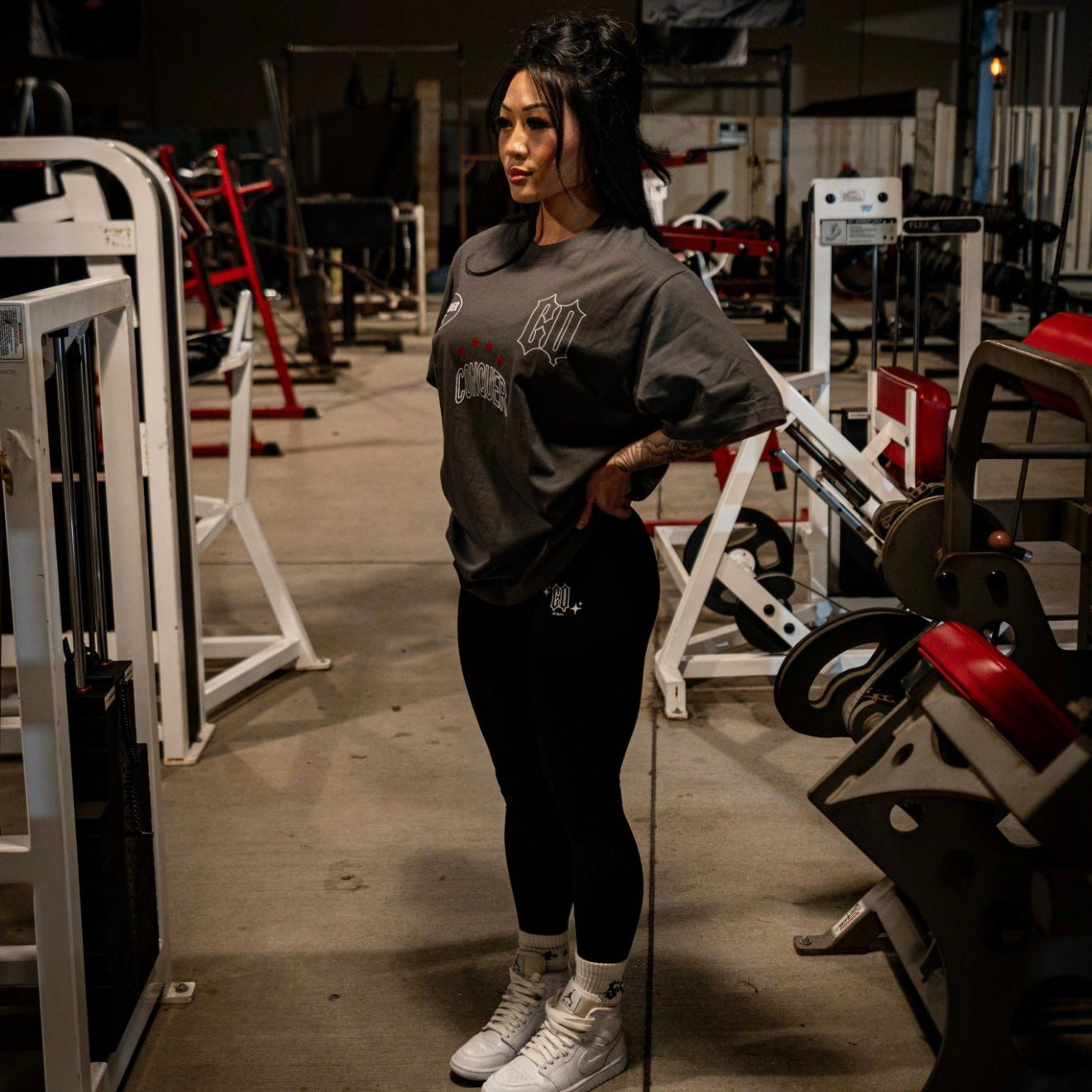 Oversized "Moth Tee" Grey