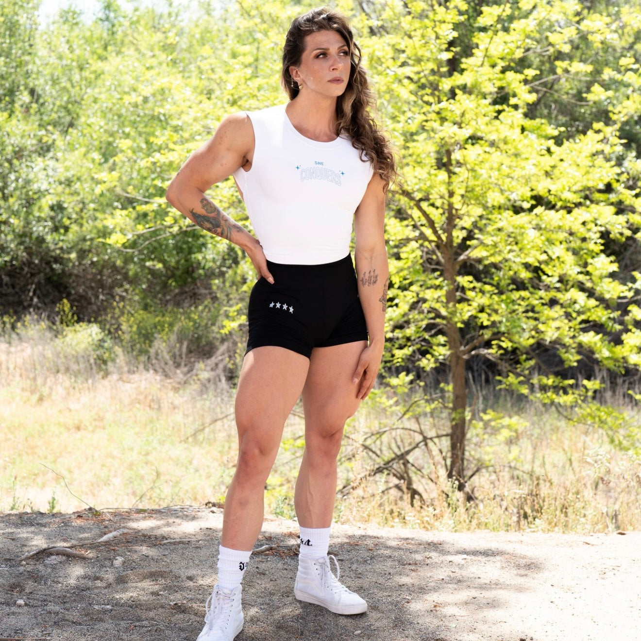 Black “Stars” Shorts