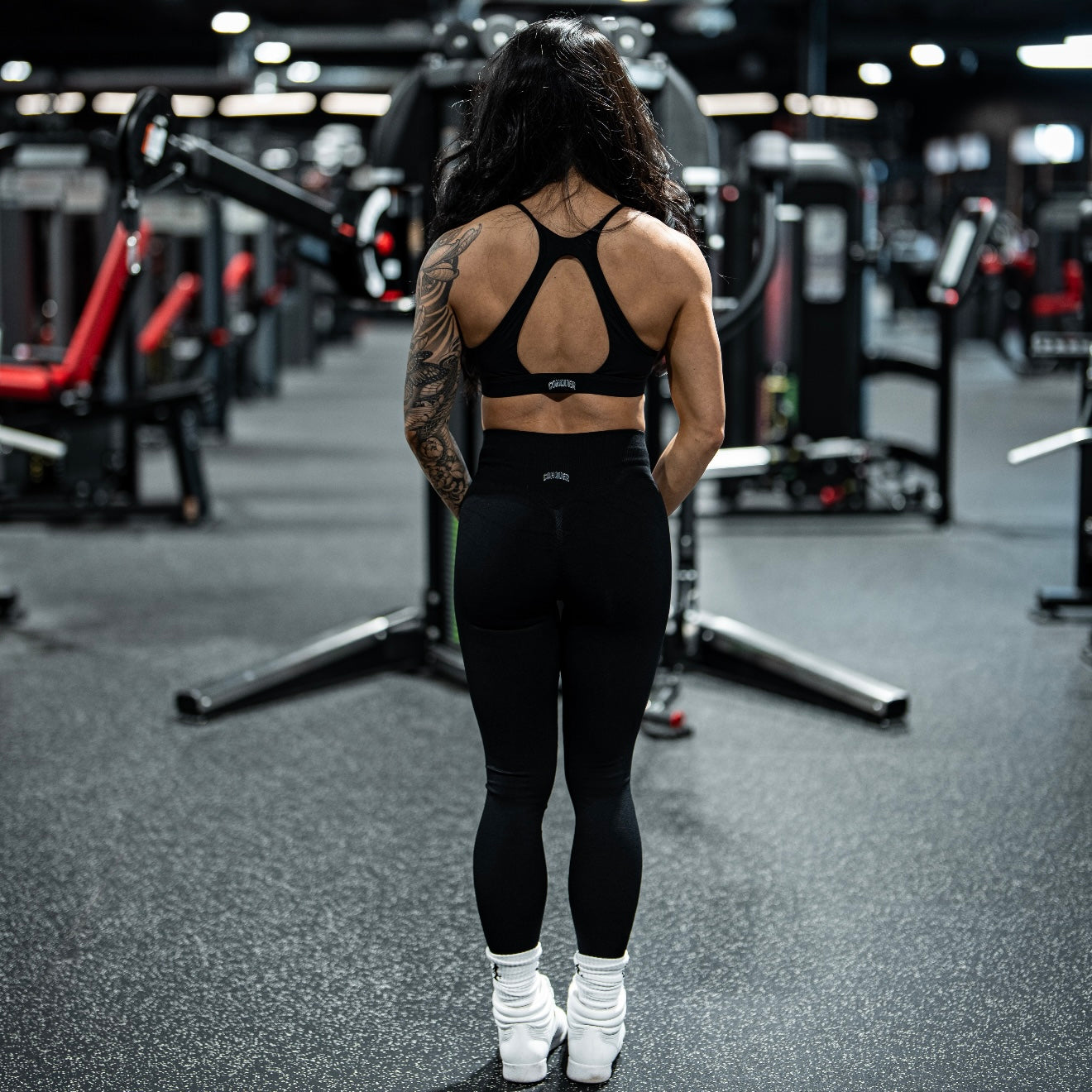 Black/Stars "Essential" Seamless Shape Leggings