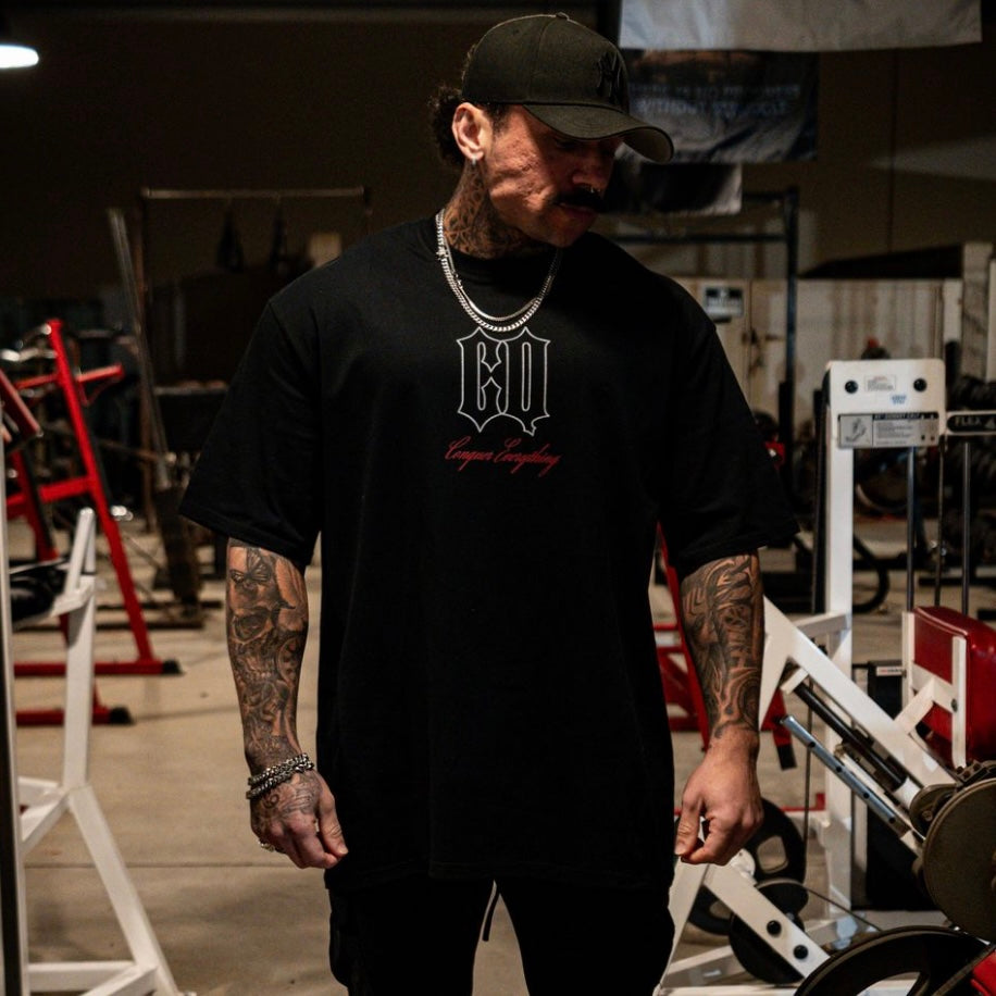 Oversized "Spartan Tee" Black