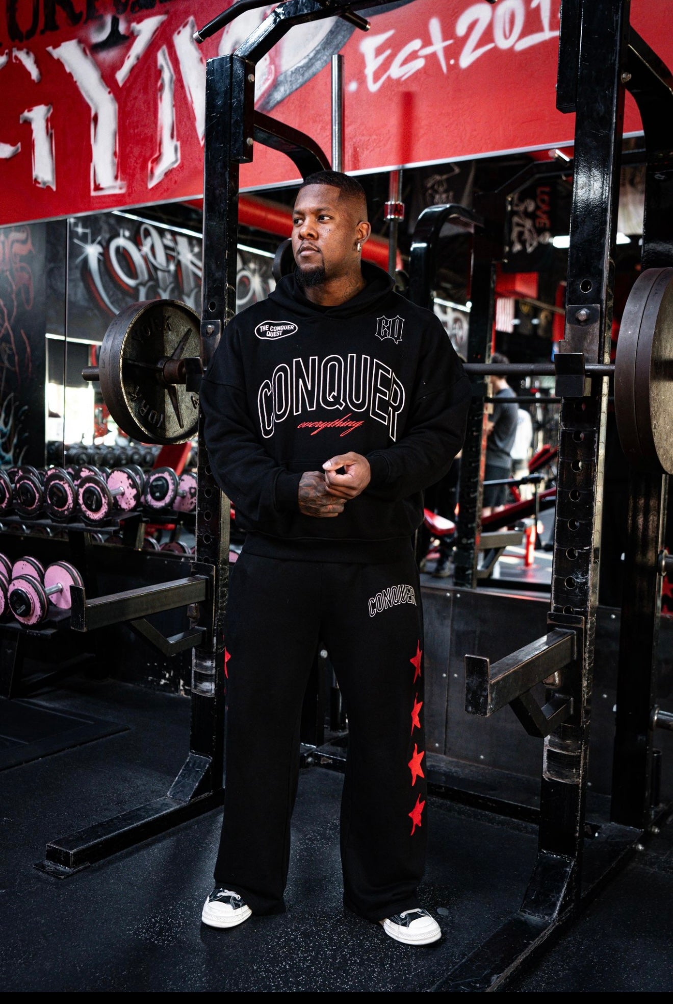 “Conquer” Drop Shoulder Hoodie