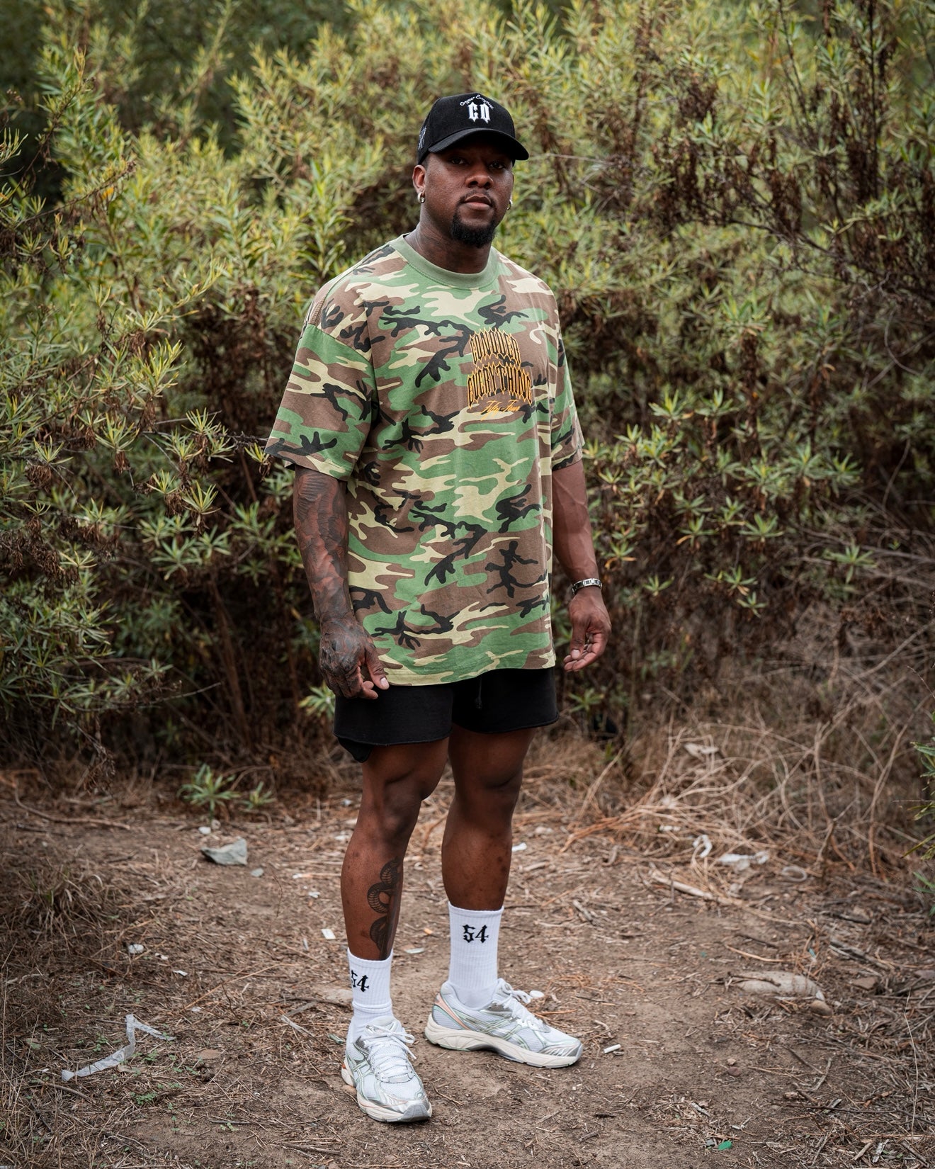 Army Camo Oversized "On The Hunt" Tee