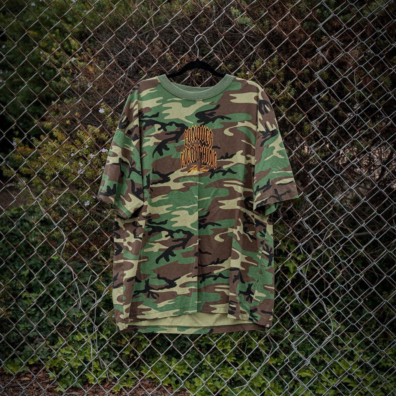 Army Camo Oversized "On The Hunt" Tee