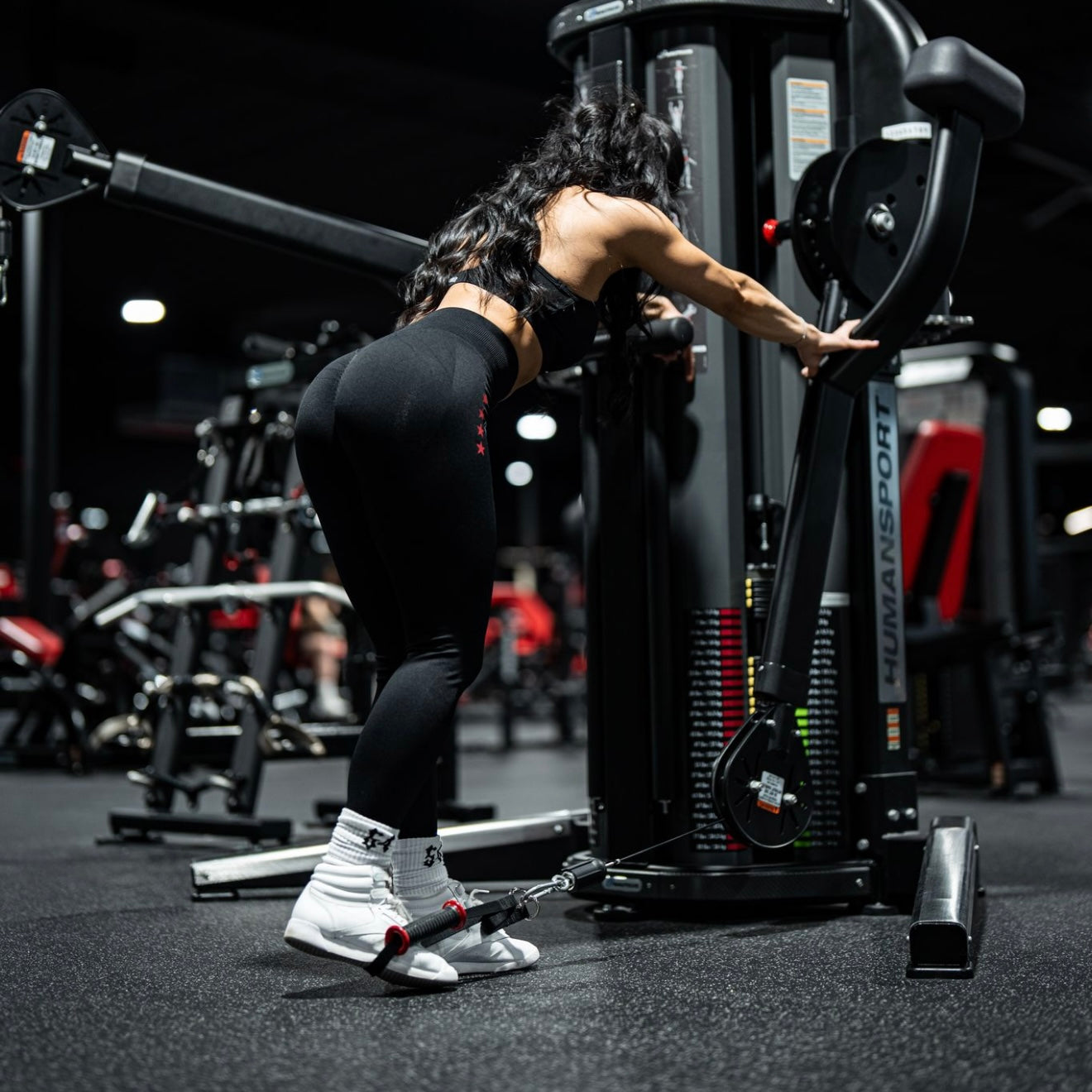 Black/Stars "Essential" Seamless Shape Leggings