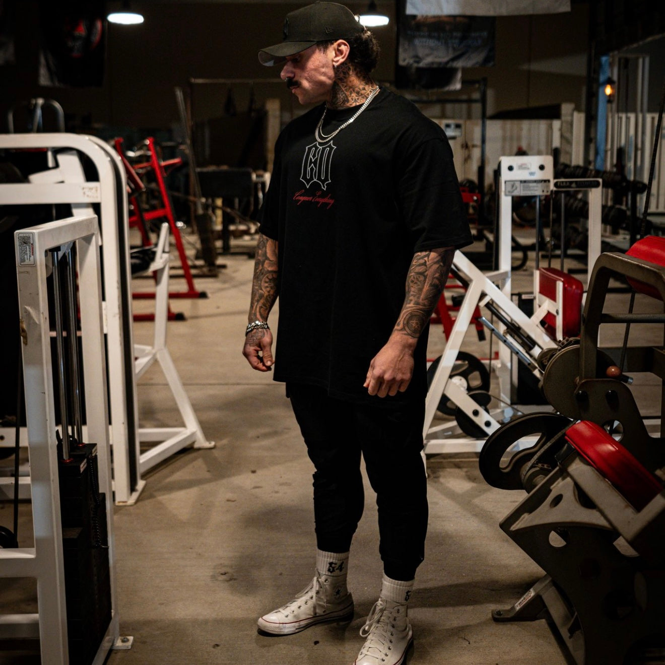 Oversized "Spartan Tee" Black