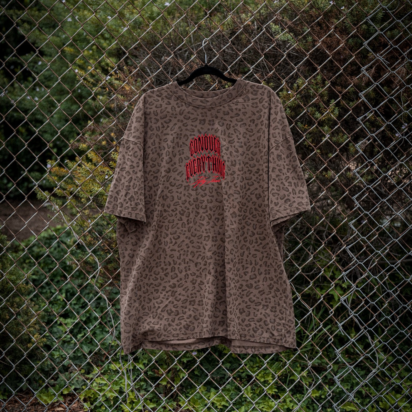 Leopard Oversized "On The Hunt" Tee