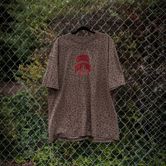 Leopard Oversized "On The Hunt" Tee