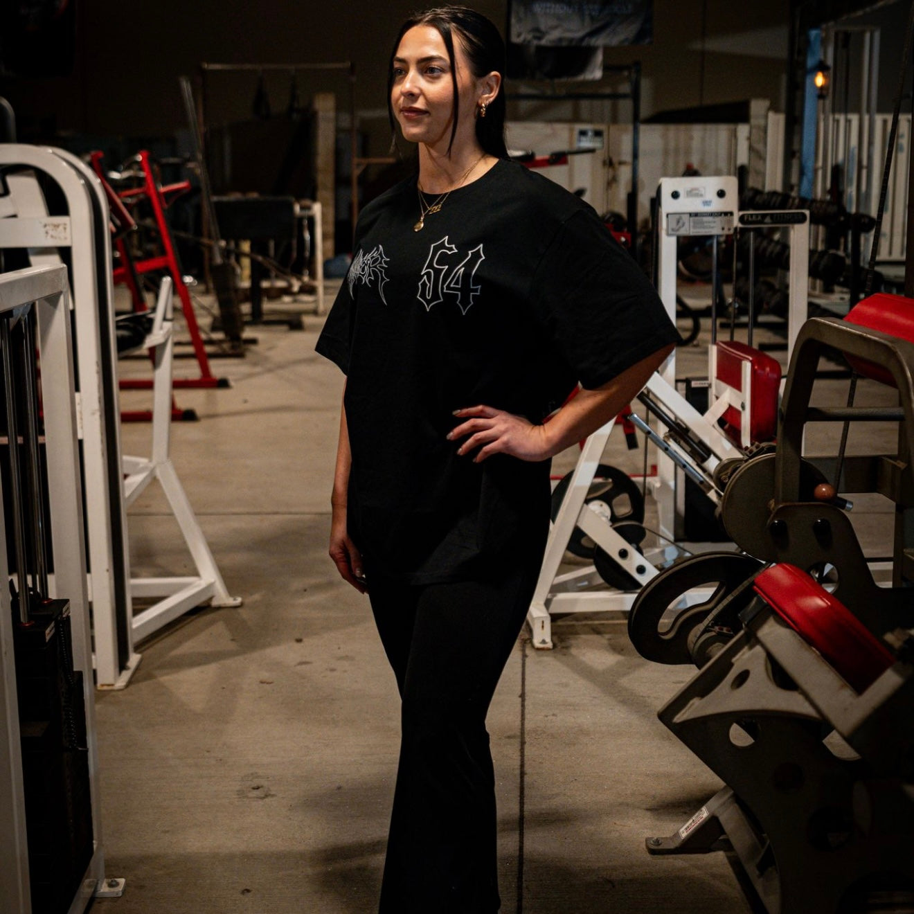 Oversized "Warriors Tee" Black