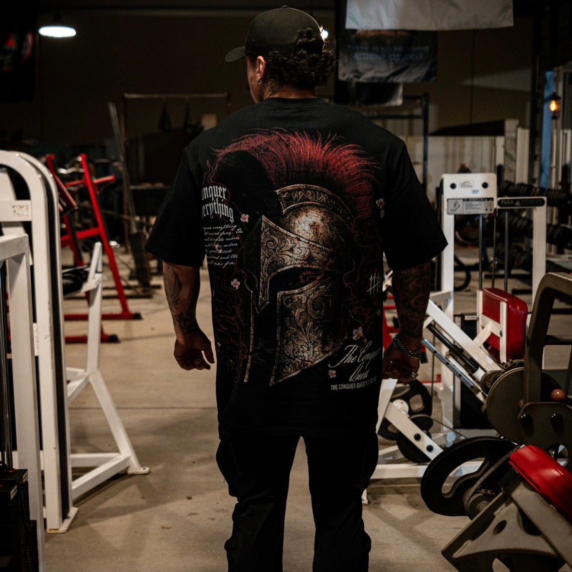 Oversized "Spartan Tee" Black