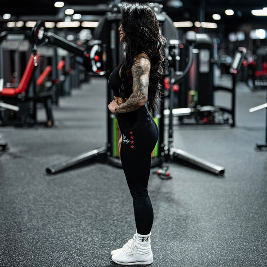 Black/Stars "Essential" Seamless Shape Leggings