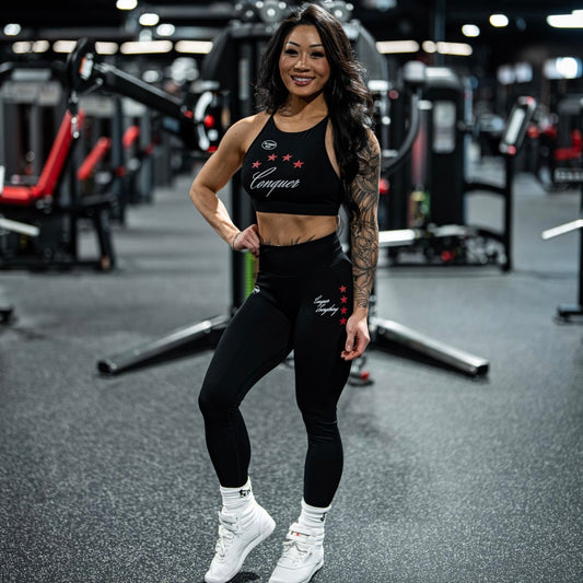 Black/Stars "Conquer" Bra
