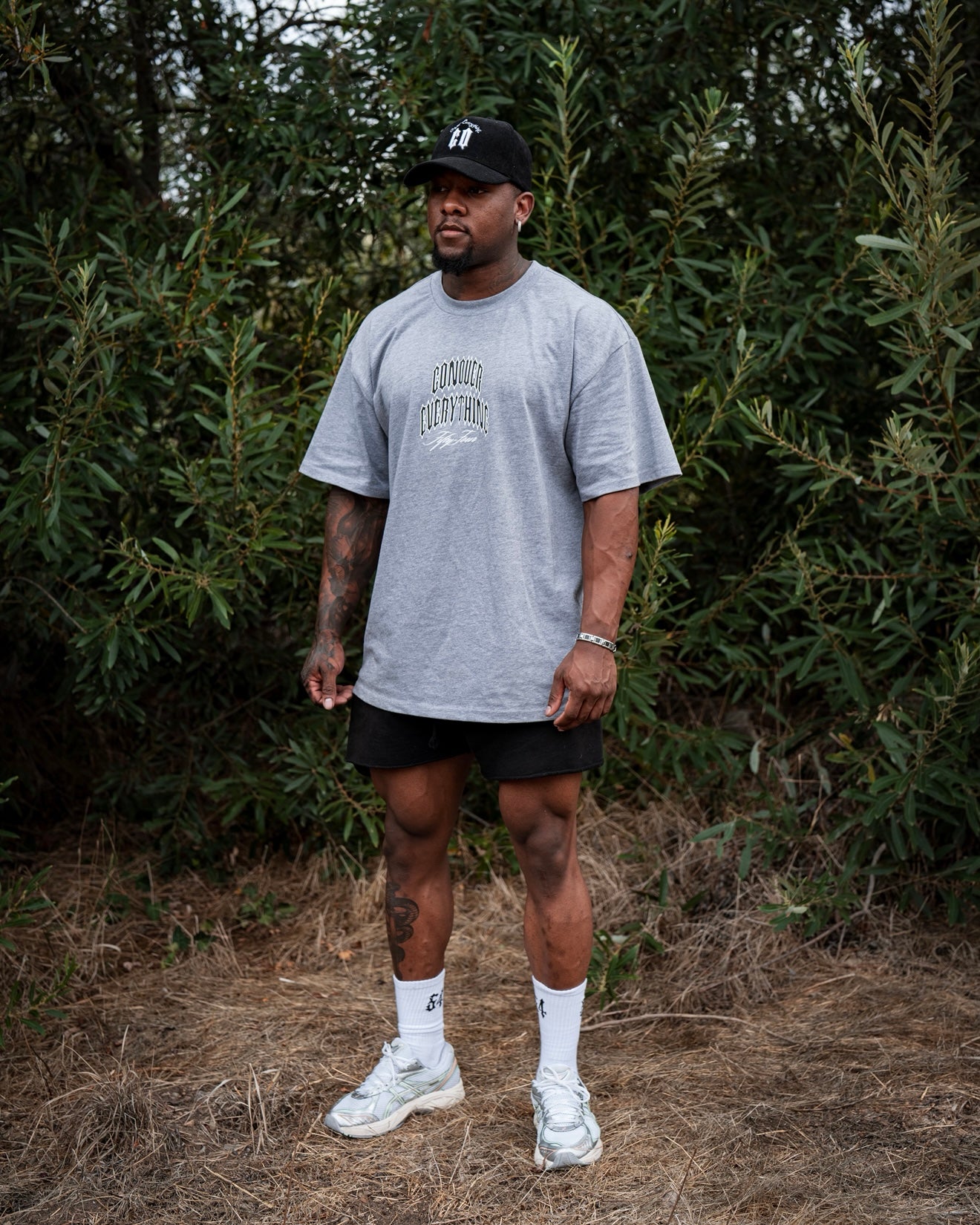 Heather Grey Oversized "On The Hunt" Tee