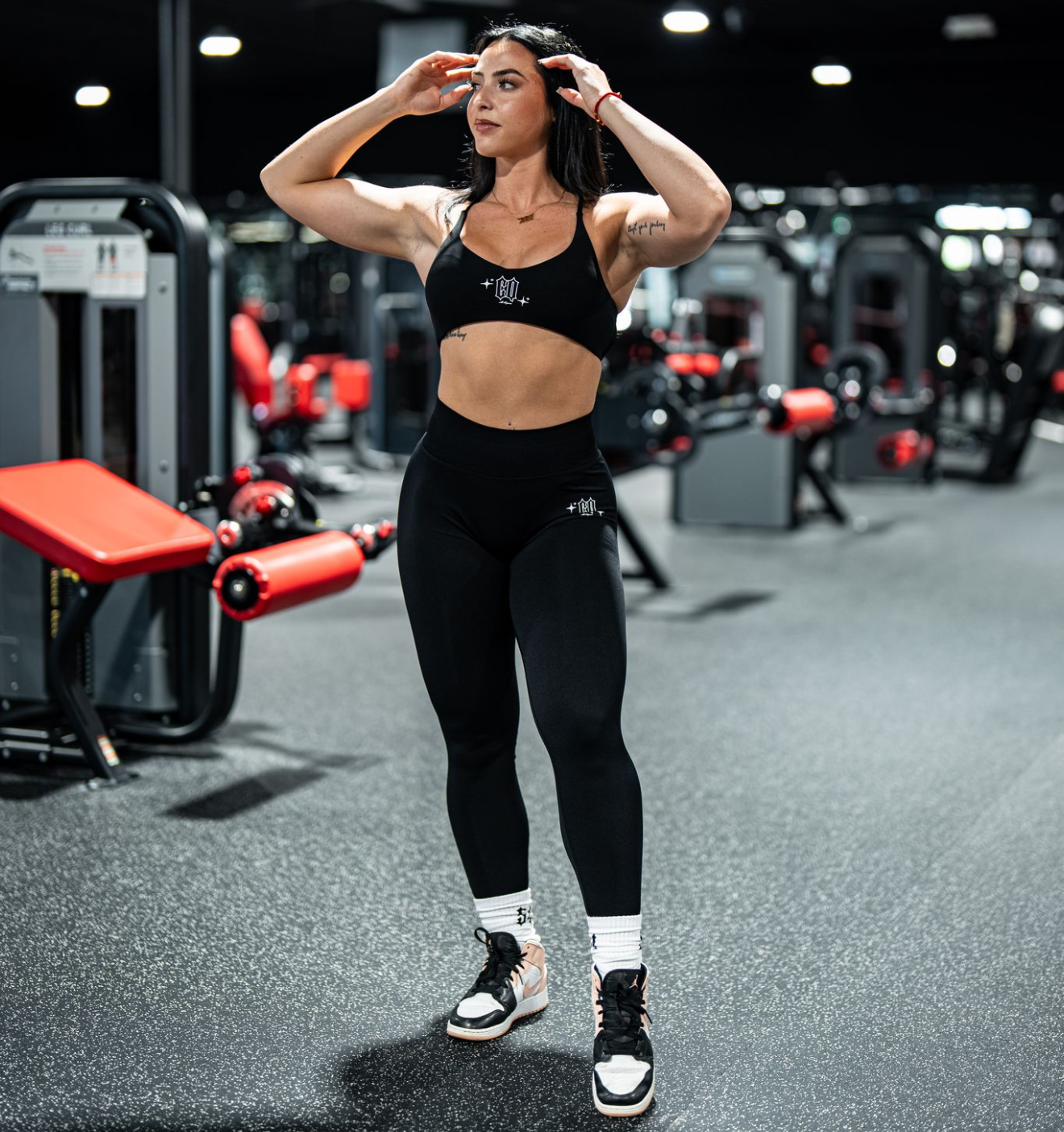 Black "Essential" Seamless Shape Leggings