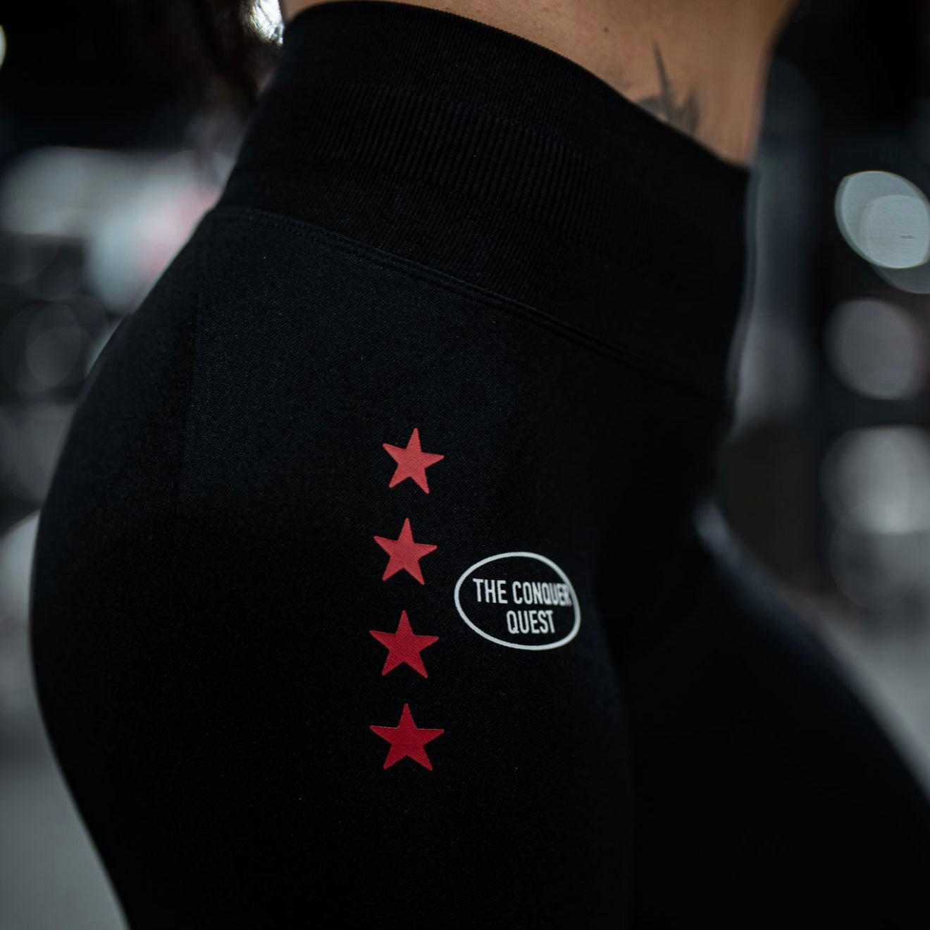 Black/Stars "Essential" Seamless Shape Leggings