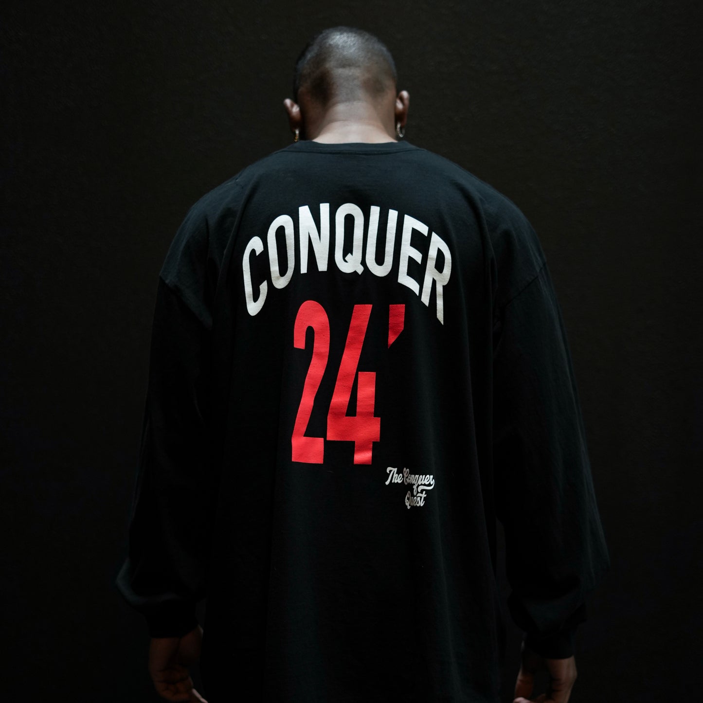 *LIMITED EDITION* "Conquer 2024 MLB" Premium Tee - Black (Long-sleeve)