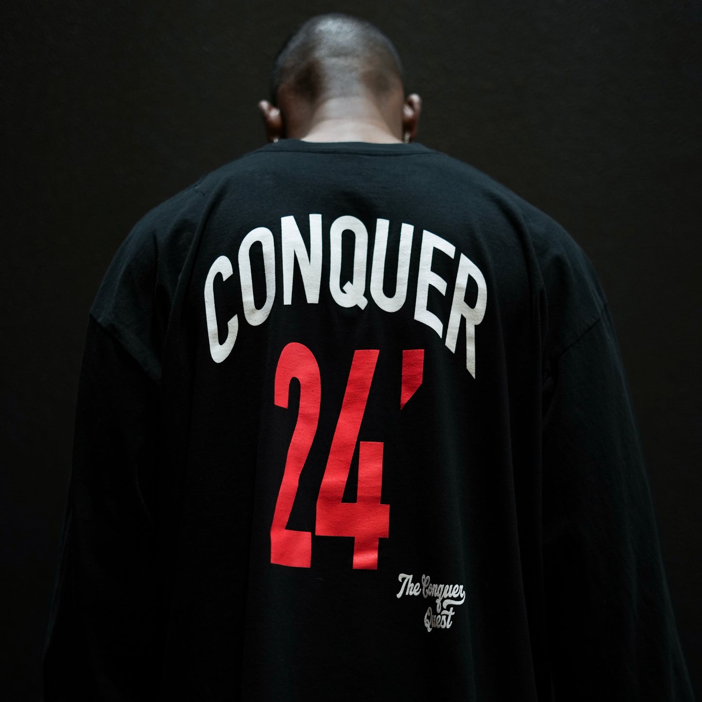 *LIMITED EDITION* "Conquer 2024 MLB" Premium Tee - Black (Long-sleeve)