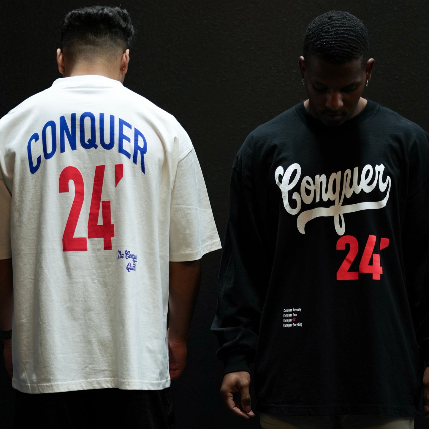 *LIMITED EDITION* "Conquer 2024 MLB" Premium Tee - Black (Long-sleeve)