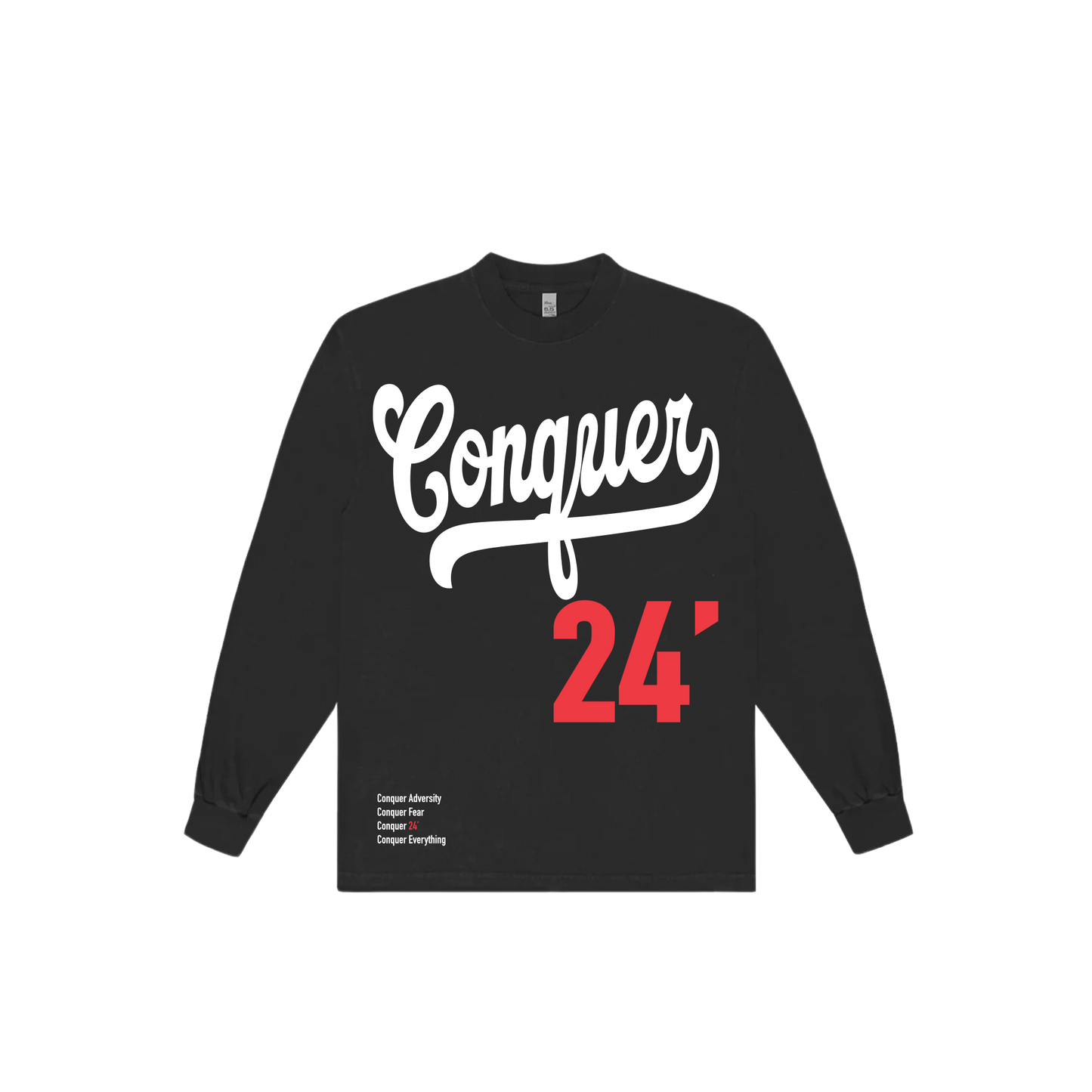 *LIMITED EDITION* "Conquer 2024 MLB" Premium Tee - Black (Long-sleeve)